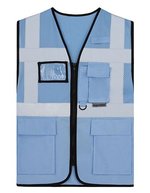 Korntex Multifunktionale Hi-Vis-Meshweste Athens, Blue S, KX808 – Sky Blue