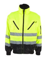 Korntex Hi-Vis 4-in-1 Pilotenjacke Oslo, Signal Yellow/Black XXL, KX809S – Bild 3