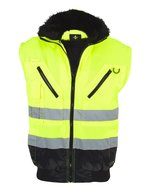 Korntex Hi-Vis 4-in-1 Pilotenjacke Oslo, Signal Yellow/Black XXL, KX809S – Bild 8
