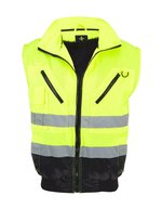 Korntex Hi-Vis 4-in-1 Pilotenjacke Oslo, Signal Yellow/Black XXL, KX809S – Bild 9