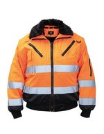Korntex Hi-Vis 4-in-1 Pilotenjacke Oslo – Signal Orange/Black