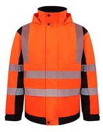Hi-Vis Softshell Safety Jacke Copenhagen – Signal Orange/Black