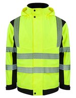 Hi-Vis Softshell Safety Jacke Copenhagen – Signal Yellow/Black