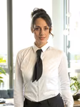Karlowsky Cravattino da Servizio Catering 2023, Poliestere-Cotone – Navy (ca. Pantone 533C)