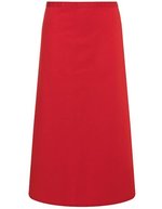 Karlowsky Bistroschürze Ibiza aus Polyester-Baumwolle, Anthracite (ca. Pantone 7540C) 110 x 90 cm, KY005 – Red (ca. Pantone 186C)