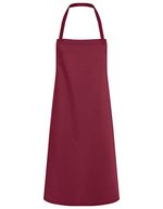 Karlowsky Latzschürze Faro aus Köpergewebe – Bordeaux (ca. Pantone 209C)