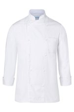 Karlowsky Kochjacke Basic mit Brusttasche Weiß in, White M, KY007 – Bild 3