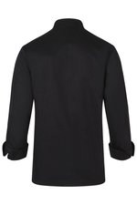 Karlowsky Kochjacke Basic mit Brusttasche Baumwolle, Black (ca. Pantone 419C) L, KY009 – Bild 4