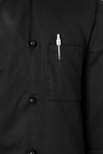 Karlowsky Kochjacke Basic mit Brusttasche Baumwolle, Black (ca. Pantone 419C) L, KY009 – Bild 8