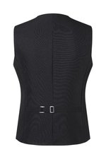 Karlowsky Damenweste Basic mit Taschen und Knöpfen, Black (ca. Pantone 419C) XS, KY012 – Bild 4