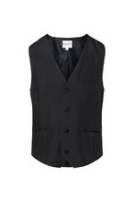 Karlowsky Herrenweste Basic aus Leinwandgewebe, Black (ca. Pantone 419C) L, KY013 – Bild 3