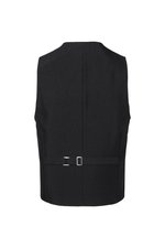 Karlowsky Herrenweste Basic aus Leinwandgewebe, Black (ca. Pantone 419C) L, KY013 – Bild 4