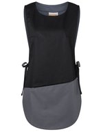 Überwurfkasack Bea mit Brustabnähern – Black (ca. Pantone 419C)/Anthracite (ca. Pantone 7540C)