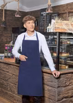 Karlowsky Bib Apron Denmark made of Hard-Wearing Twill Fabric, White 75 x 95 cm, KY026 – Sand (ca. Pantone 7529C)