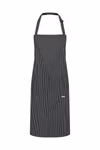 Karlowsky Bib Apron Carlo with Pinstripes, Black (ca. Pantone 419C) 70 x 90 cm, KY028 – image 3