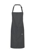 Karlowsky Latzschürze Carlo mit Nadelstreifen, Black (ca. Pantone 419C) 70 x 90 cm, KY028 – Bild 3