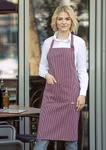 Karlowsky Bib Apron Carlo with Pinstripes – Black (ca. Pantone 419C)