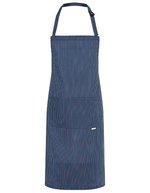 Karlowsky Latzschürze Carlo mit Nadelstreifen – Navy (ca. Pantone 533C)