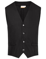 Karlowsky Herrenweste Kai aus Köpergewebe – Black (ca. Pantone 419C)