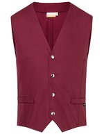 Karlowsky Herrenweste Kai aus Köpergewebe – Bordeaux (ca. Pantone 209C)