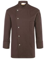 Karlowsky Kochjacke Lars Anthracite (ca. Pantone 7540C) 44 (KY036) – Light Brown (ca. Pantone 438C)