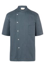 Karlowsky Kochjacke Gustav mit Druckknopfverschluss, Anthracite (ca. Pantone 7540C) 44, KY037 – Bild 3