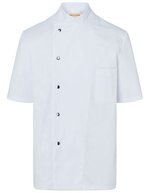 Karlowsky Kochjacke Gustav mit Druckknopfverschluss – White