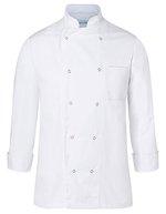 Karlowsky Basic Kochjacke mit Brusttasche – White