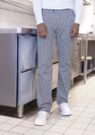 Karlowsky Pantaloni da Cuoco Basic con Design Pied-de-Poule Cotone – Black (ca. Pantone 419C)/White