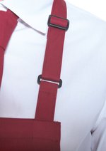 Karlowsky Latzschürze Basic mit Tasche und Schnalle, White 75 x 90 cm, KY044 – Bild 4