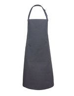 Karlowsky Latzschürze Basic mit Tasche und Schnalle – Anthracite (ca. Pantone 7540C)