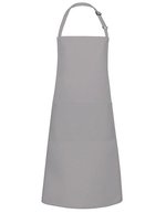 Karlowsky Latzschürze Basic mit Tasche und Schnalle – Basalt Grey (ca. Pantone 4276C)