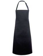 Karlowsky Latzschürze Basic mit Tasche und Schnalle – Black (ca. Pantone 419C)