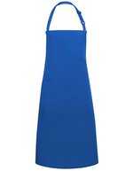 Karlowsky Latzschürze Basic mit Tasche und Schnalle, White 75 x 90 cm, KY044 – Blu (ca. Pantone 7686C)