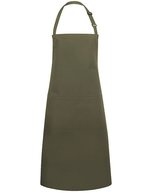 Karlowsky Latzschürze Basic mit Tasche und Schnalle, White 75 x 90 cm, KY044 – Verde muschio (ca. Pantone 7764C)