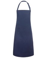Karlowsky Latzschürze Basic mit Tasche und Schnalle, White 75 x 90 cm, KY044 – Blu navy (ca. Pantone 533C)