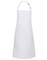 Karlowsky Latzschürze Basic mit Tasche und Schnalle – White