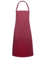 Karlowsky Basic Latzschürze aus Polyester-Baumwolle – Bordeaux (ca. Pantone 209C)