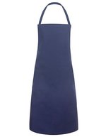 Karlowsky Basic Latzschürze aus Polyester-Baumwolle, White 75 x 100 cm, KY045 – Navy (ca. Pantone 533C)