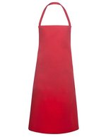 Karlowsky Basic Latzschürze aus Polyester-Baumwolle, White 75 x 100 cm, KY045 – Red (ca. Pantone 186C)