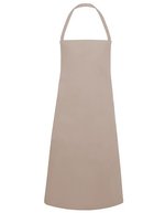 Karlowsky Basic Latzschürze aus Polyester-Baumwolle, White 75 x 100 cm, KY045 – Sand (ca. Pantone 7529C)
