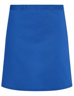 Karlowsky Grembiule da Vita Basic in Tessuto Twill 215 g/m², White 70 x 55 cm, KY047 – Blu (ca. Pantone 7686C)