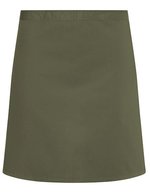 Karlowsky Grembiule da Vita Basic in Tessuto Twill 215 g/m², White 70 x 55 cm, KY047 – Verde muschio (ca. Pantone 7764C)