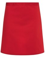 Karlowsky Grembiule da Vita Basic in Tessuto Twill 215 g/m², White 70 x 55 cm, KY047 – Rosso (ca. Pantone 186C)