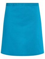 Karlowsky Grembiule da Vita Basic in Tessuto Twill 215 g/m², White 70 x 55 cm, KY047 – Turchese (ca. Pantone 639C)