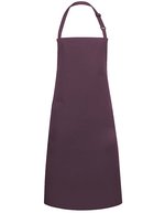 Karlowsky Latzschürze Basic mit verstellbarer Schnalle – Aubergine (ca. Pantone 5185C)