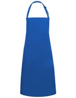 Karlowsky Latzschürze Basic mit verstellbarer Schnalle, White 75 x 90 cm, KY049 – Blue (ca. Pantone 7686C)