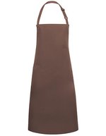 Karlowsky Latzschürze Basic mit verstellbarer Schnalle, White 75 x 90 cm, KY049 – Light Brown (ca. Pantone 438C)