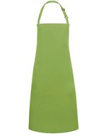 Karlowsky Latzschürze Basic mit verstellbarer Schnalle, White 75 x 90 cm, KY049 – Lime (ca. Pantone 4212C)