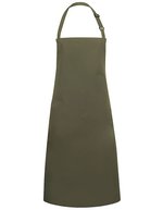 Karlowsky Latzschürze Basic mit verstellbarer Schnalle, White 75 x 90 cm, KY049 – Moss Green (ca. Pantone 7764C)